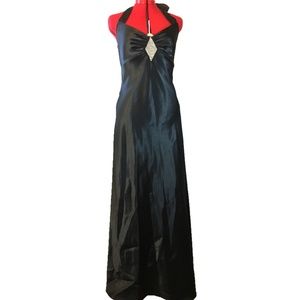 Jessica McClintock Black Gown w/Diamond Accent